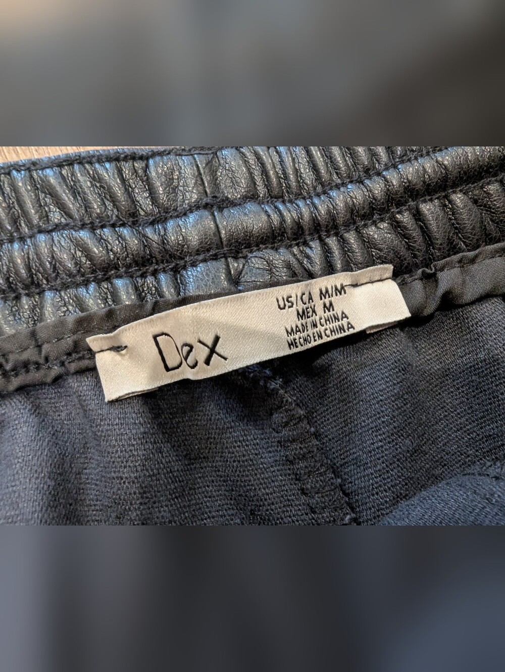 Dex Black Faux Leather Straight Leg Pants - Picture 8 of 8
